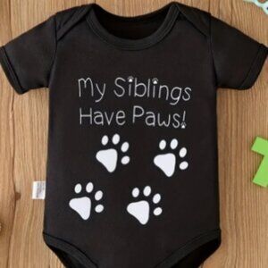 My Siblings have Paws Romper
